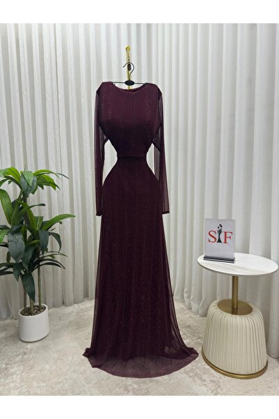 ALSAMAHA A tulle dress with elegant and sophisticated sequins