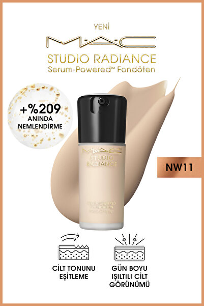 M.A.C Anında Cilt Tonunu Eşitleyen Studio Radiance Powered™ Nw11 Serum Fondöt...