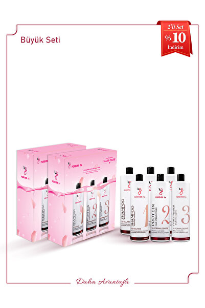 Forever f4 Profesyonel Saç Bakım Seti İkili – 2× (Protein + Şampuan + Saç Kre...