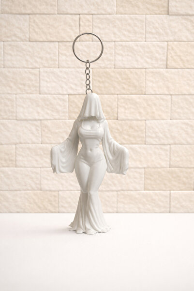 TRİMENT3D Ghost Woman Keychain