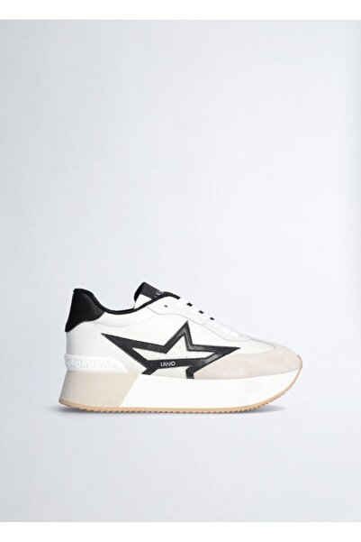 liu.jo Yıldız Detaylı Siyah Beyaz Sneaker