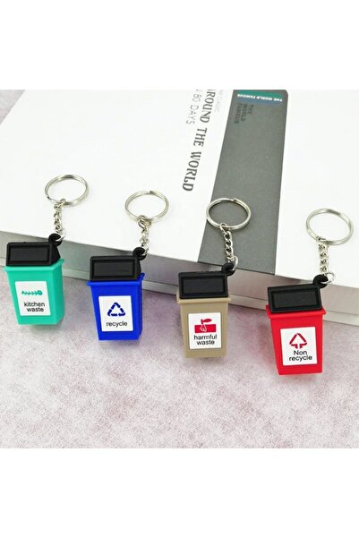 A.O.K سلسلة مفاتيح على شكل سلة مهملات