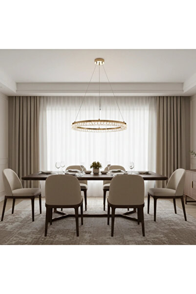 HAMER Modern gold-colored pendant light with 3 lights, 55 watts, 600 mm size