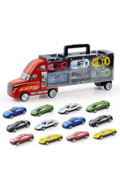 Generic 12-Piece Small Car In A Truck Set