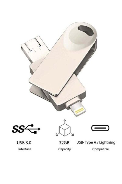 Generic Mobile Phone Usb Otg Three-in-one Metal Rotating USB16GB