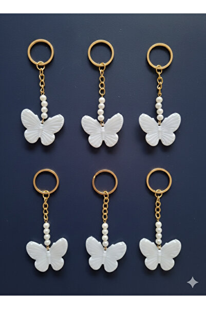 rosfloa rf 6 قطع من سلاسل المفاتيح - بدون بطاقات أو جيلاتين - هدية سلسلة مفات...