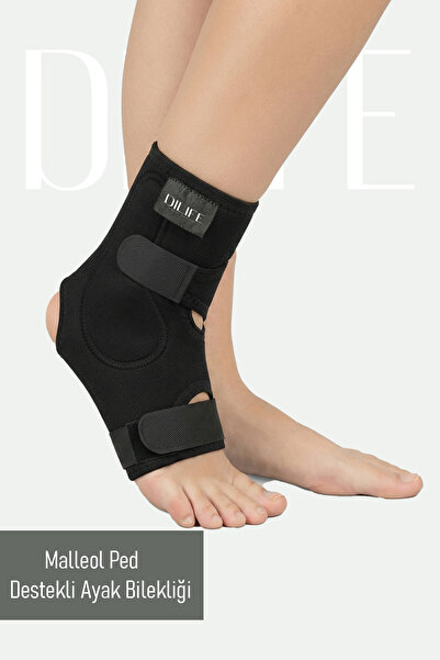 DILIFE Ayak Bilekliği Malleol Ped Destekli Ayak Bilek Ağrılarına Yardımcı Sağ...