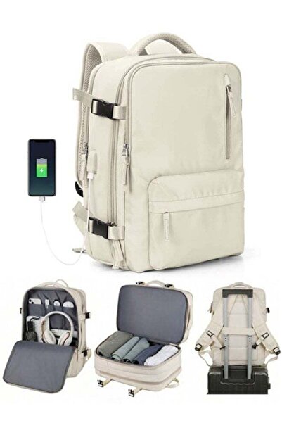 Generic Travel Backpack Carry On Backpack with USB Charging Port Shoes Compar...