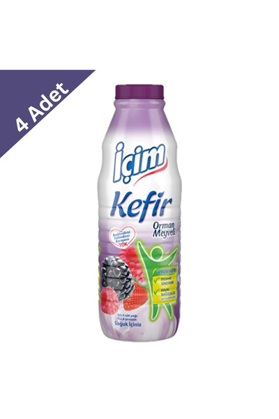 İçim Orman Meyveli Kefir 1 L x 4 Adet