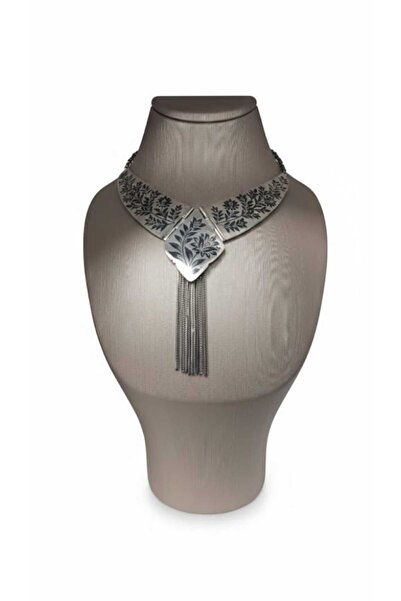 SADIKVANSAVAT Savatlı ve Van Çiçeği Motifli Gümüş Gerdanlık