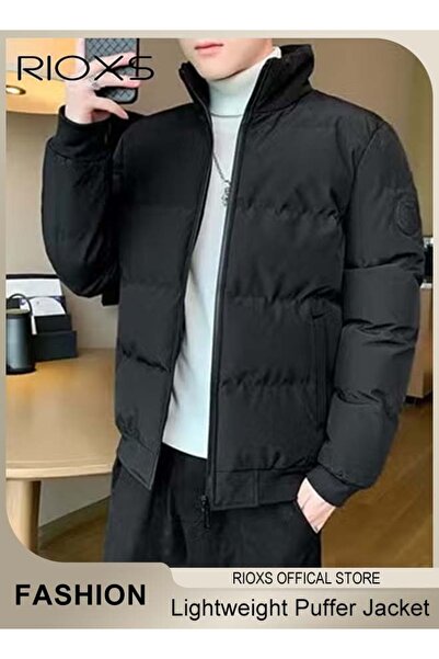 RIOXS Men's Puffer Jacket, Casual Winter Down Jacket, Warm & Lightweight Puff...