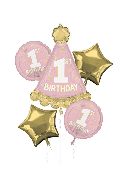 Anagram Buchet Little Miss One-derful 1st Birthday 5 baloane folie