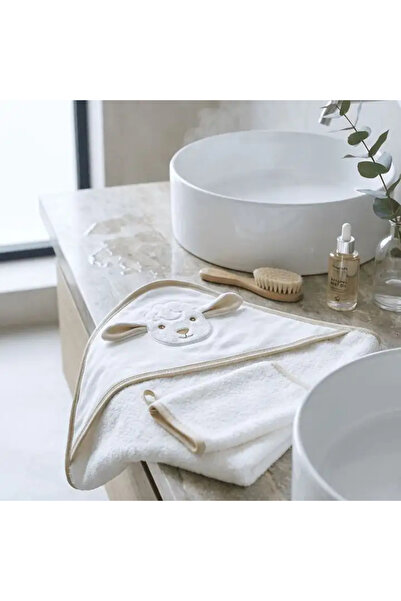 tinylamb Lamb Cozy Care Banyo Seti | Kare Kundak - Kese - Fırça ve Tarak