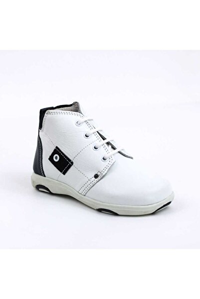 tino Lightweight children's boots, made of natural leather OUTLET 3079-WHITE/...