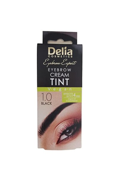 Delia Set of 4 x Argan Oil Eyebrow Dye Black 1, 15 ml