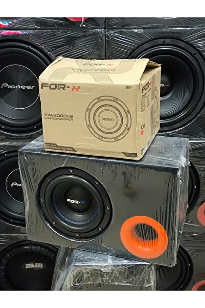 For-X 20 Cm Kutu Bass Çift Bobin 800W 400Rms Kabinli