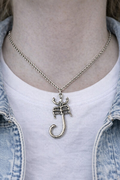 HER ŞEY NOTA www.herseynota.com سلسلة سكوربيو – قلادة للجنسين بتصميم شكل العق...