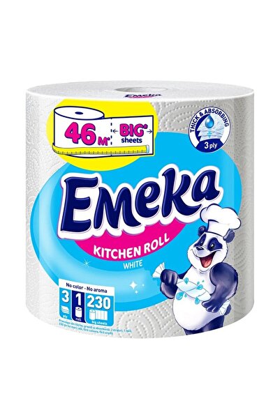 EMEKA Set 2 x 46 M Prosop Hartie Monorola, Jumbo, 3 Straturi