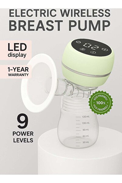 hibobi مضخة ثدي ذكية محمولة، مضخة ثدي كهربائية متكاملة بثلاثة أوضاع و9 مستويا...