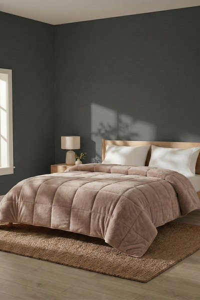 Nart Home Wellsoft Διπλό Πάπλωμα Διπλής Όψης Μπεζ 195x215