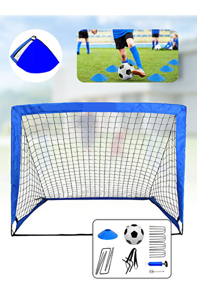 Leon Lifestyle Foldable football goal 120x90cm with net and complete training...