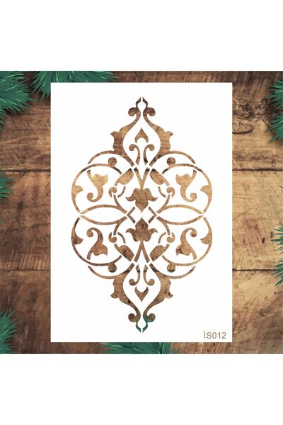 STENCİLTASARIM Stencil Tasarım Is012 Islami Desen - Dekoratif Duvar Ve Eşya B...