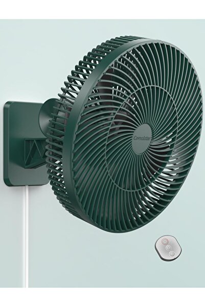 GENERIC4 مروحة جدارية متأرجحة مقاس 12 بوصة مع جهاز تحكم عن بعد ومؤقت