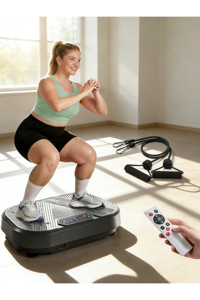 Yoawllty جهاز تمارين بالاهتزاز مزود بحزامين للمقاومة، يتحمل وزنًا يصل إلى 330...