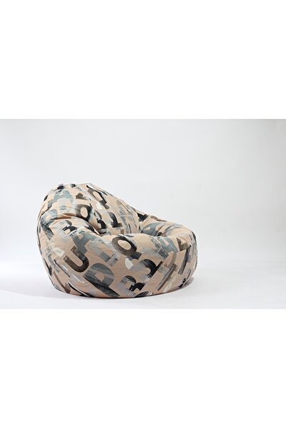 Pufrelax Nirvana Giant Armchair, Textile Material - Army Scrabble