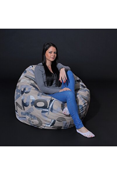 Pufrelax Matusalem Armchair, Textile Material - Army Scrabble