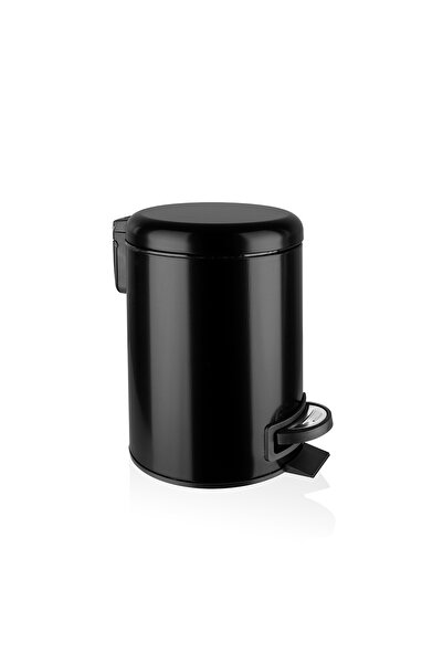GörSeç 3 Liter Black Elite Luxury Bathroom Pedal Trash Can Luxury Elite Kitch...