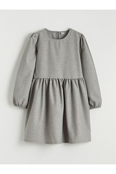 LC Waikiki Lcw Kids Long Sleeve Waist Gathered Girls' Dress