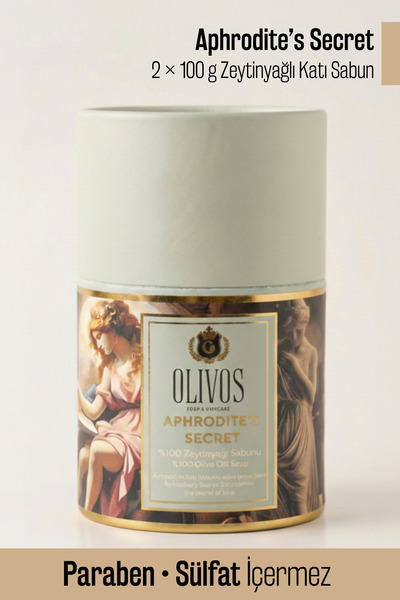 Olivos Aphrodite’s Secret El Yapımı %100 Zeytinyağlı Katı Sabun | Premium Tas...