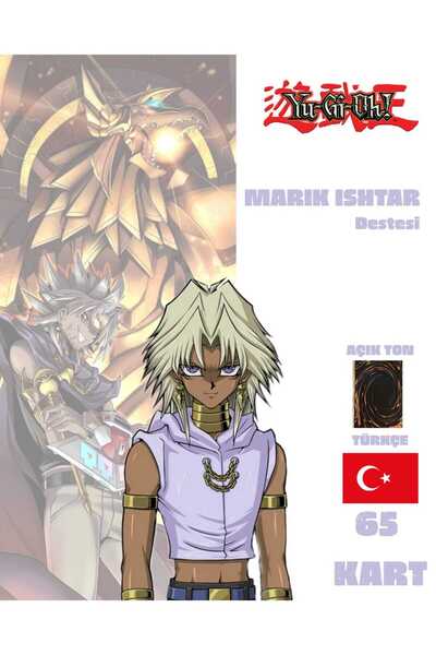Cakmak Oyun Dukkani Yu-Gi-Oh! Marik İshtar Destesi 65 Yugioh Kartı