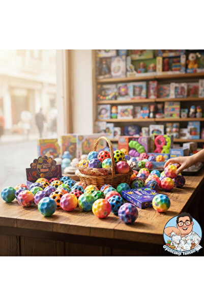 GÜVEN DTM Uzay Topu Stres Topu Bouncer Ball Yükseğe Zıplayan Top (3 ADET) Ay ...