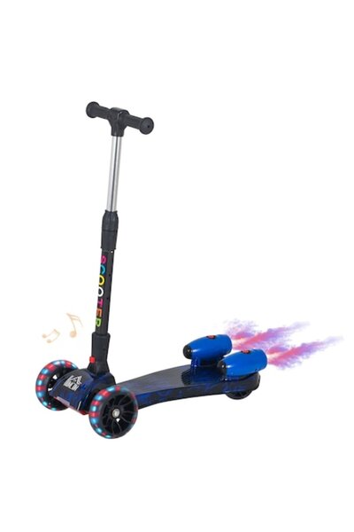 L-Sun Trotineta cu aburi, sunete si lumini, cu Bluetooth si cablu USB, TR07, ...
