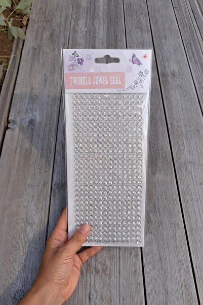 Gümüş Kristal Taşlı Kendinden Yapışkanlı Sticker Süsleme Taşları 6 mm – 504 Adet