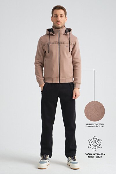 Shooter Sportswear Vizon Premium Winter Men's Tracksuit Set Regular Hooded