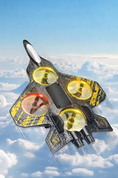 ROBO Uzaktan Kumandalı Taklacı Uçak Yedek Batarya Hediyeli Sarı