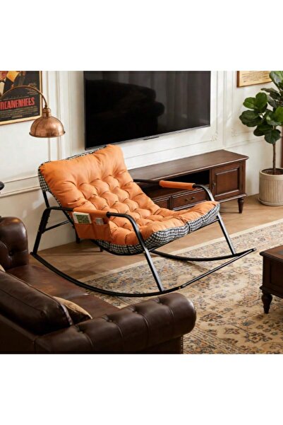 Mtanvxay حقيبة تخزين مبطنة لكرسي استرخاء مزدوج بنقشة مربعات، مناسبة لأريكة هز...