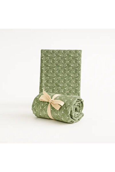 tinylamb Yeşil Renk 60x120cm Pamuklu Lastikli Bebek Çarşafı