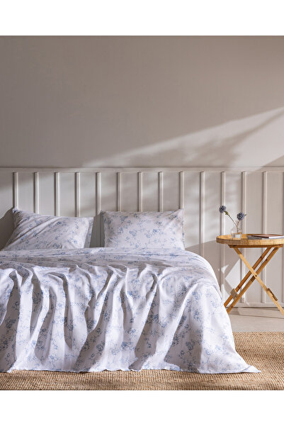 Madame Coco Σετ Πικέ Tiny King Size από Βαμβάκι Ecocell με Στάμπα - Μπλε