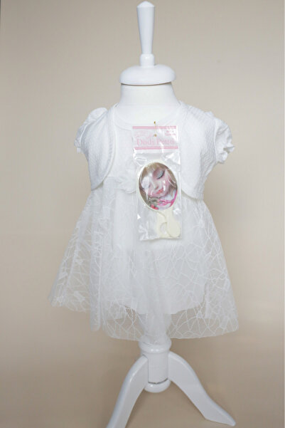kizu White Summer Dress with Bolero for Girls 1-3 Years