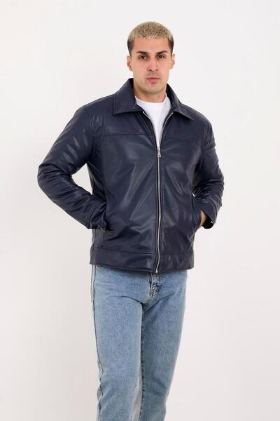 Rocqerx X-2039 Zippered Quilted Leather Coat