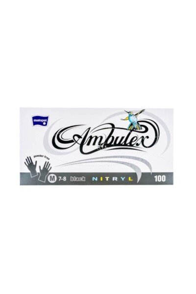 Matopat Manusi Nitril de Unica Folosinta, Matopat, Nepudrate, Marimea M, Negr...