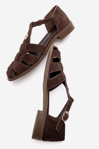 Zeynep Sıradağlı Sandale Belivya din piele naturală pentru femei, piele intoa...