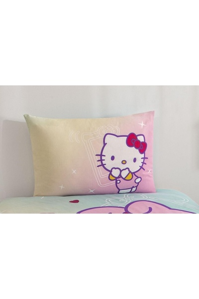 Taç Zorluteks Licensed Hello Kitty & Friends Patterned 100% Cotton Fabric 1 Piece Pillowcase 50X70 cm