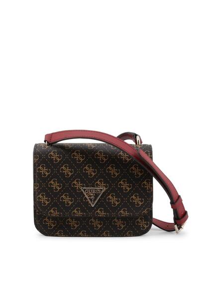 Guess Guess, Noelle, 4G Logo, Υφασμάτινη Τσάντα Χιαστί, Καφέ, hwql78 79780, 1...