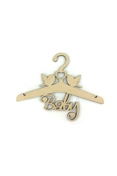 Amco Wooden baby clothes hanger set model 3, 3 pcs, 20x16x0.4 cm