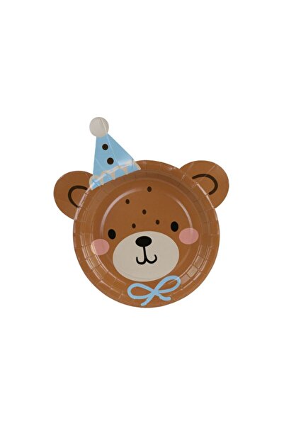 Party Kits Teddy Bear's Head Paper Plates